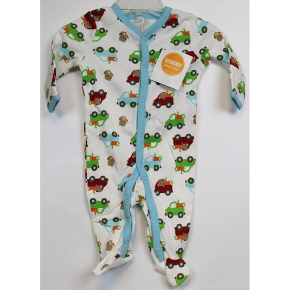 NEW 2014 Gymboree Baby Beaver 3-pc Layette Newborn 0-3 Sleeper Romper Beanie Hat - Picture 2 of 16